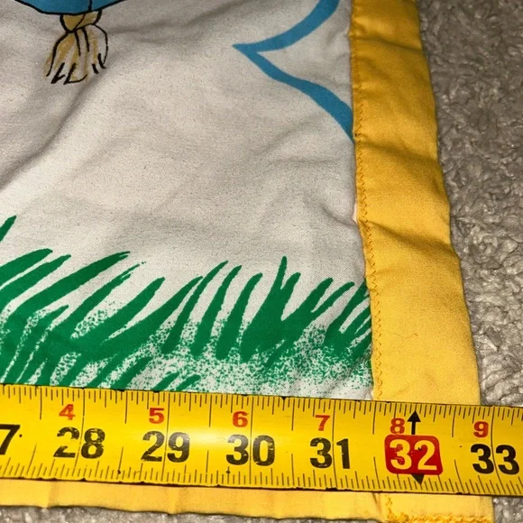 Handmade baby blanket quilt Sesame Street big bird Elmo vintage growth chart - Picture 5 of 9